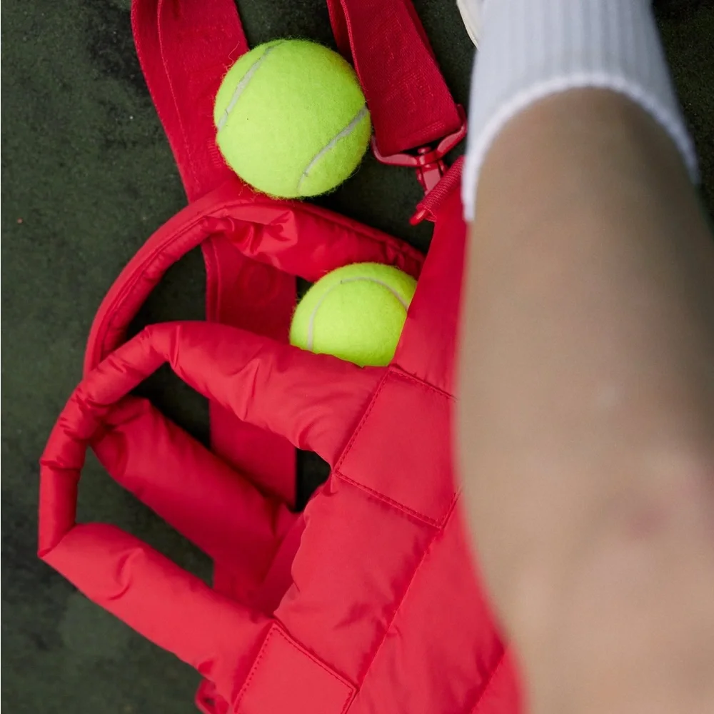 NWOT OFFLINE by Aerie Puff Love Mini Tote Resort Red - Picture 5 of 11